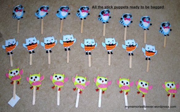 Stick puppets all ready